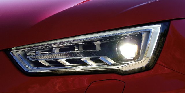 Xenon-plus-Scheinwerfer des Audi A1 Facelift (2015, Typ 8X).